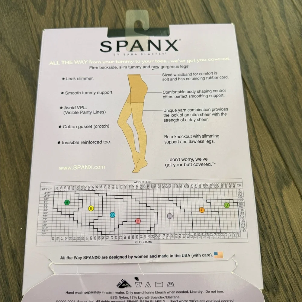 Spanx tummy to toes full length hose